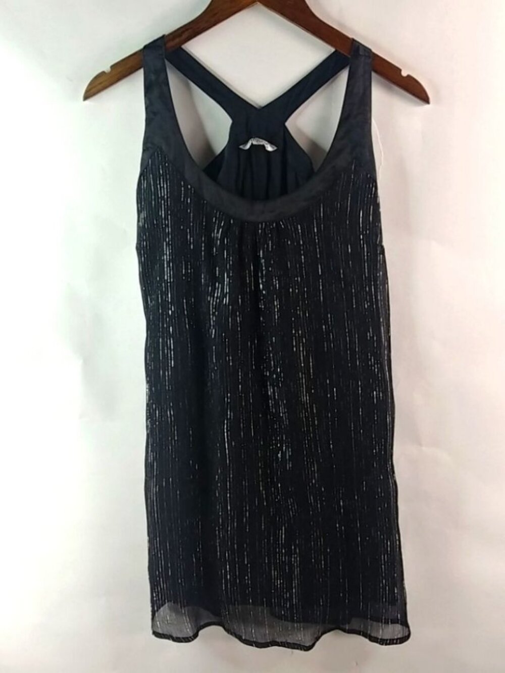 Tramp S Whimseygoth Black Silver Racerback Dressy Mini Dress